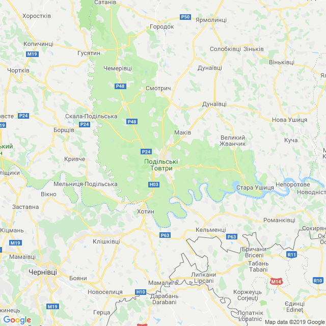 карта Кам'янець-Подільський район