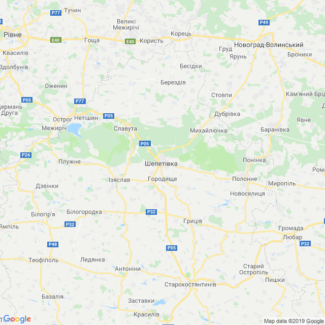 карта Шепетівський район