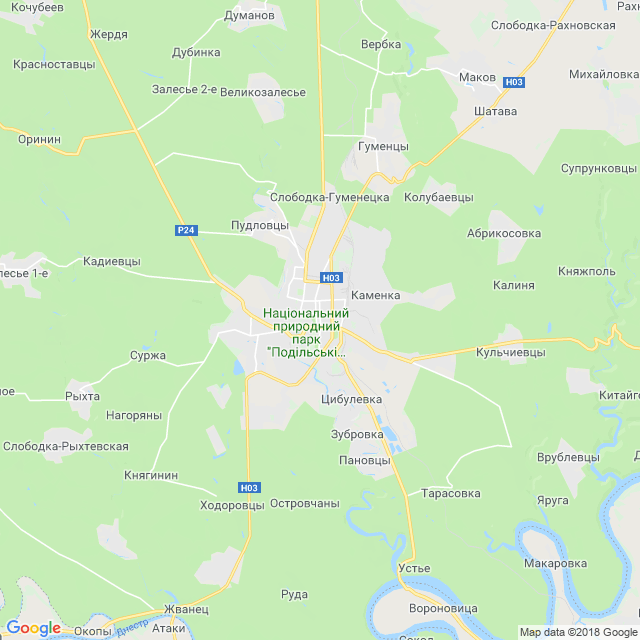 карта Каменец-Подольский