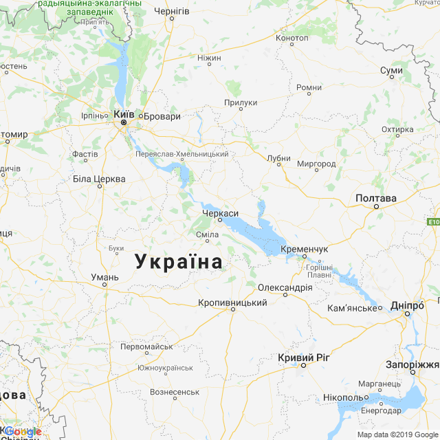карта Черкаська область