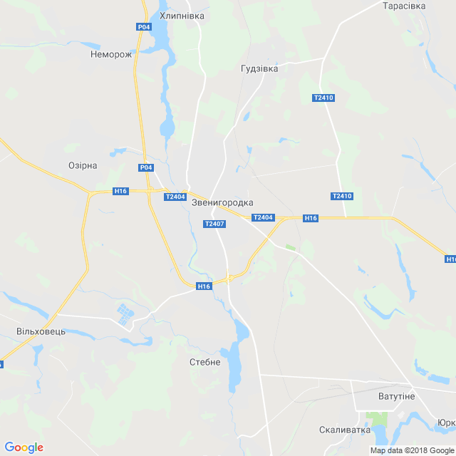 карта Звенигородка