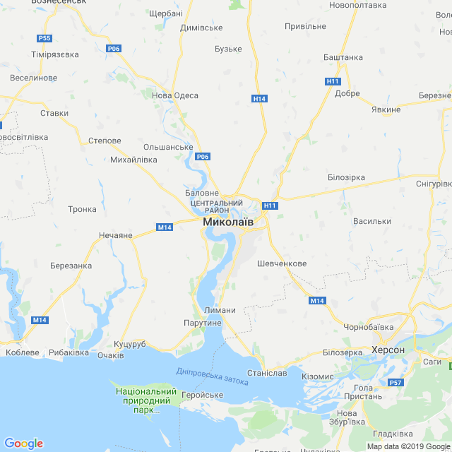 карта Миколаївський район
