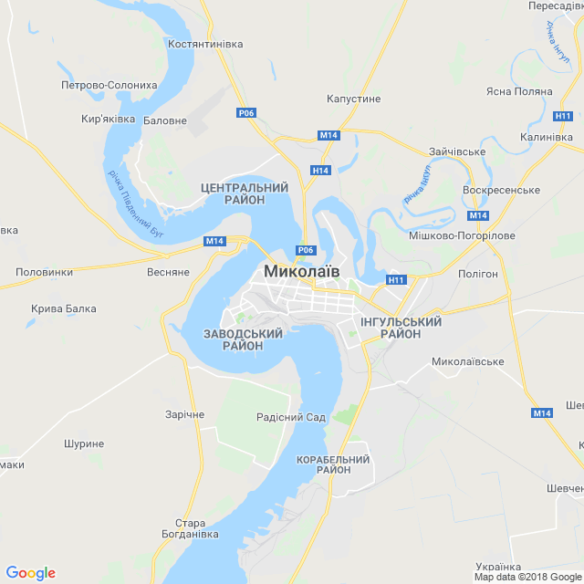карта Миколаїв