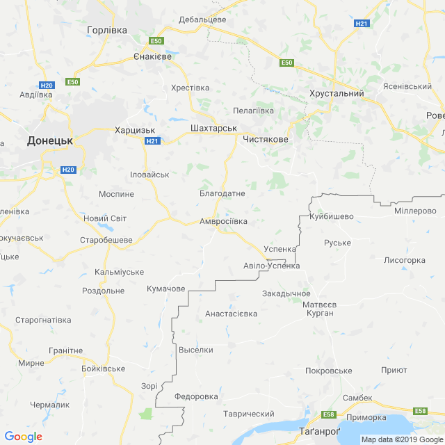 карта Донецький район