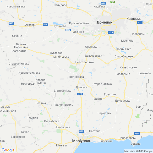 карта Волноваський район