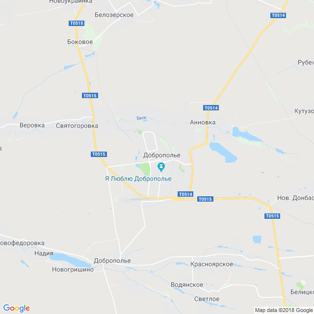 карта Доброполье