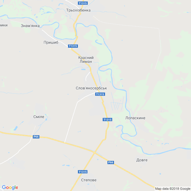 карта Слов'яносербськ