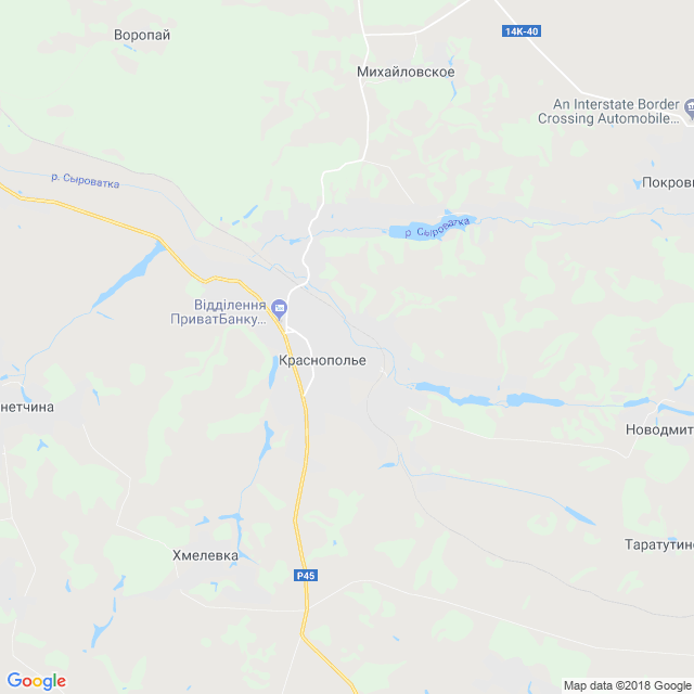 карта Краснополье
