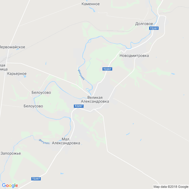 карта Великая Александровка
