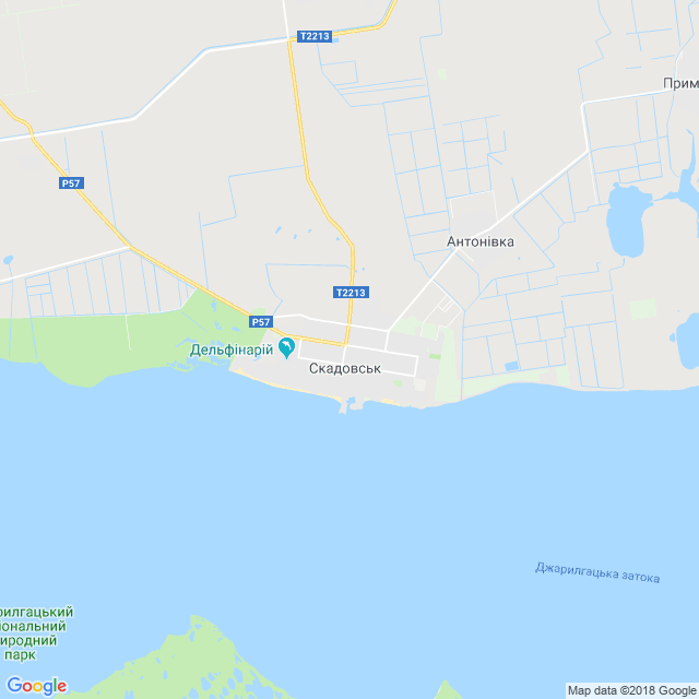 карта Скадовськ
