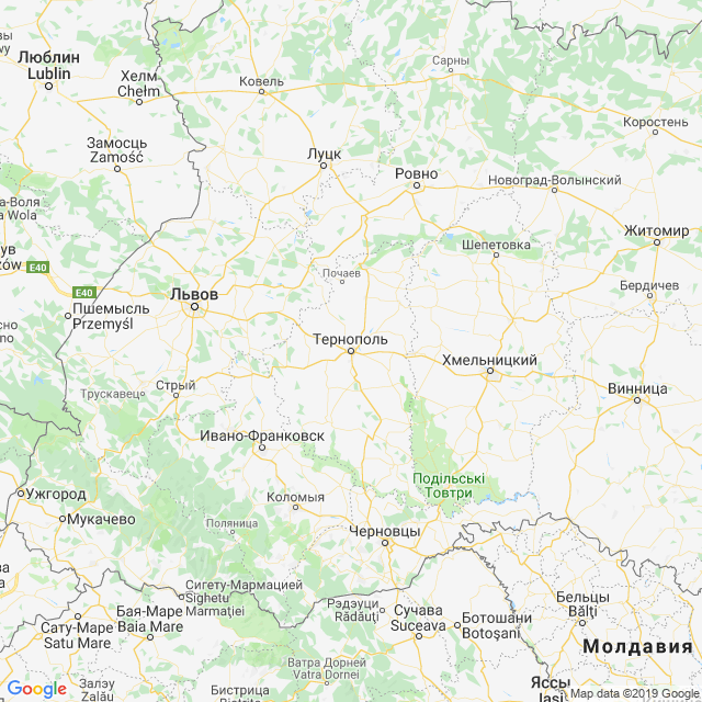 карта Тернопольская область