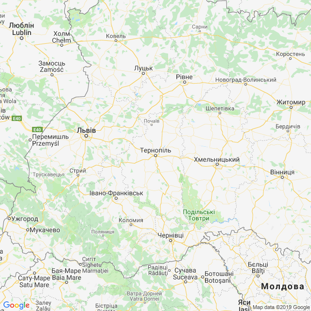 карта Тернопільська область