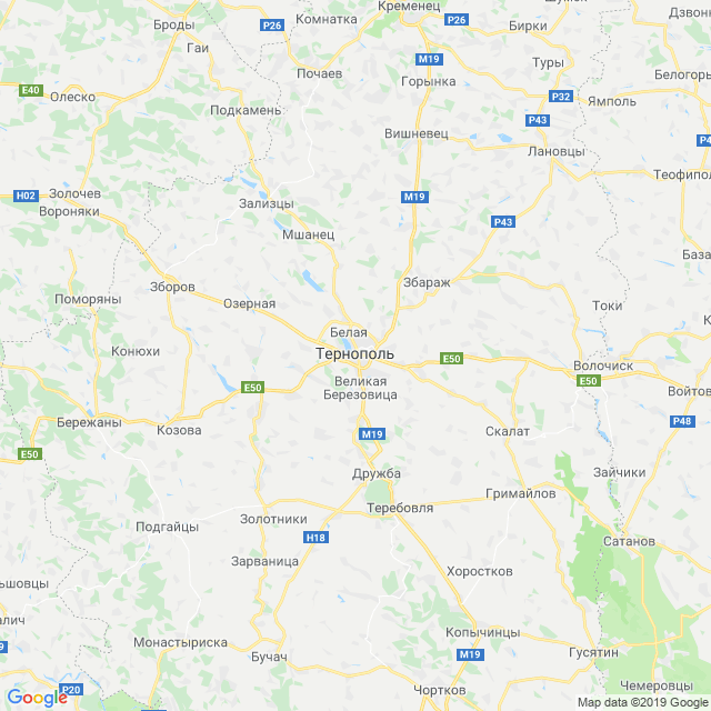 карта Тернопольский район