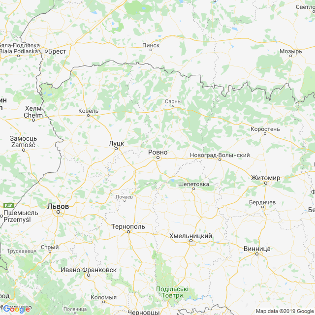 карта Ровненская область