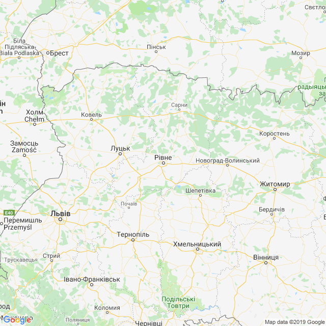 карта Рівненська область