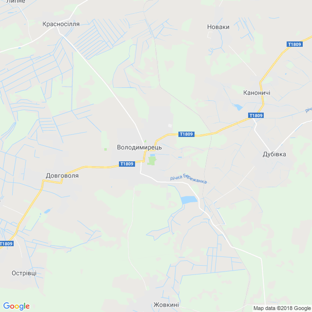 карта Володимирець