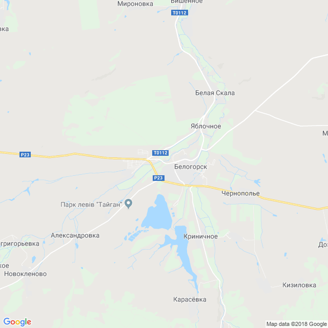 карта Белогорск
