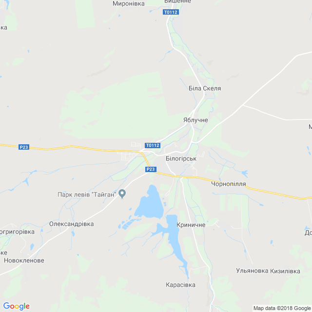 карта Білогірськ