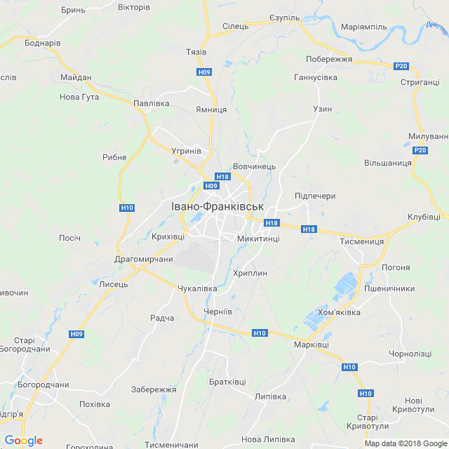 карта Івано-Франківськ
