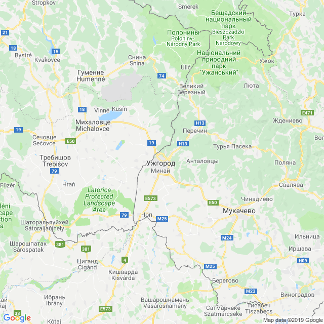 карта Ужгородский район