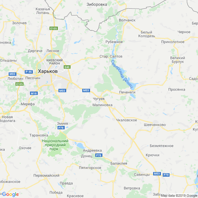 карта Чугуевский район